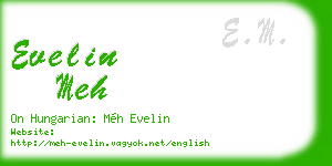 evelin meh business card